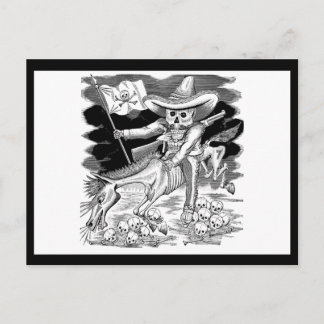 Jose Guadalupe Posada Calavera of Zapata Postcard