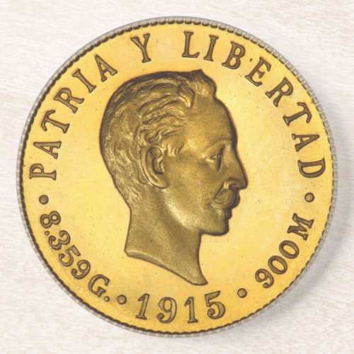Jose Marti coin 1915 Coaster
