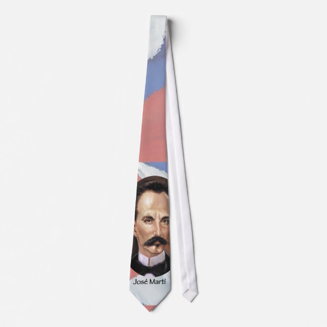 Jose Marti on Cuban Flag Neck Tie (Front)