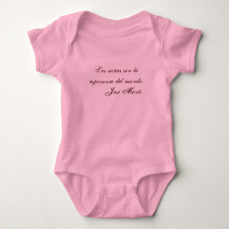 Jose Marti Poetry baby clothing 1 (pink) Bodysuit
