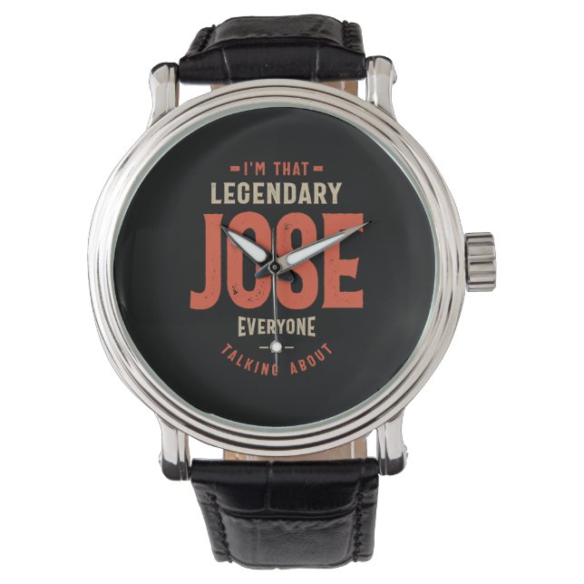 Jose Name Funny Personalized Birthday Jose Watch (Front)