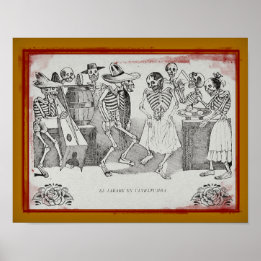 José Posada-El jarabe en ultratumba 14"x11" Print