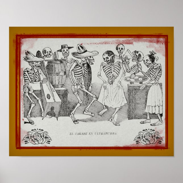 José Posada-El jarabe en ultratumba 14"x11" Print (Front)