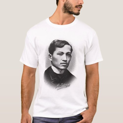 Jose Rizal Black Print T_Shirt