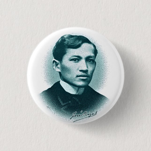Jose Rizal (Green Print) Button (Front)