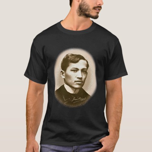 Jose Rizal Sepia Print T_Shirt