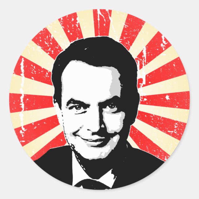 Jose Zapatero Classic Round Sticker (Front)