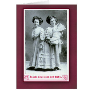 Josefa and Rosa Circus Performers on Cards