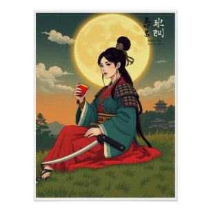 Joseon Female Warrior - Soju Moonligh Poster