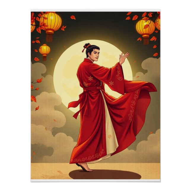 Joseon Moonlight Dance – Korean Mid-Autumn Poster (Front)