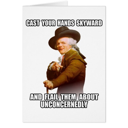 Josepf Ducreux rap Hands Skyward Cards (Front)