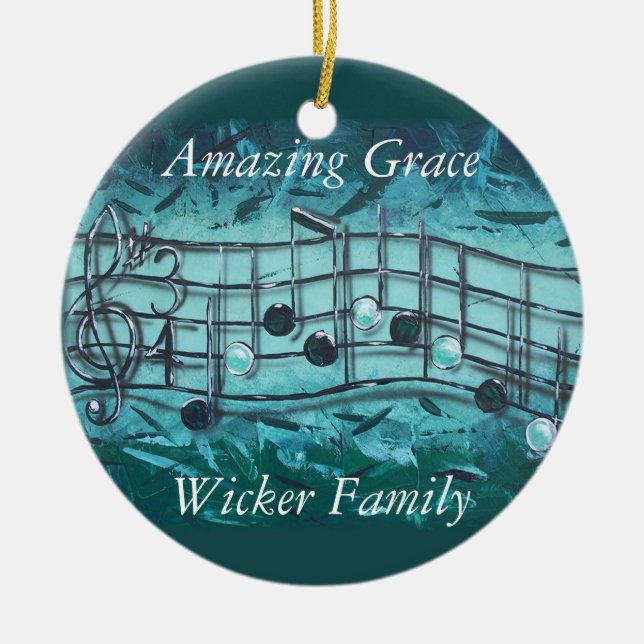 Joseph-Amazing Grace Ceramic Ornament (Front)