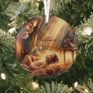 Joseph and Baby Jesus Ornament