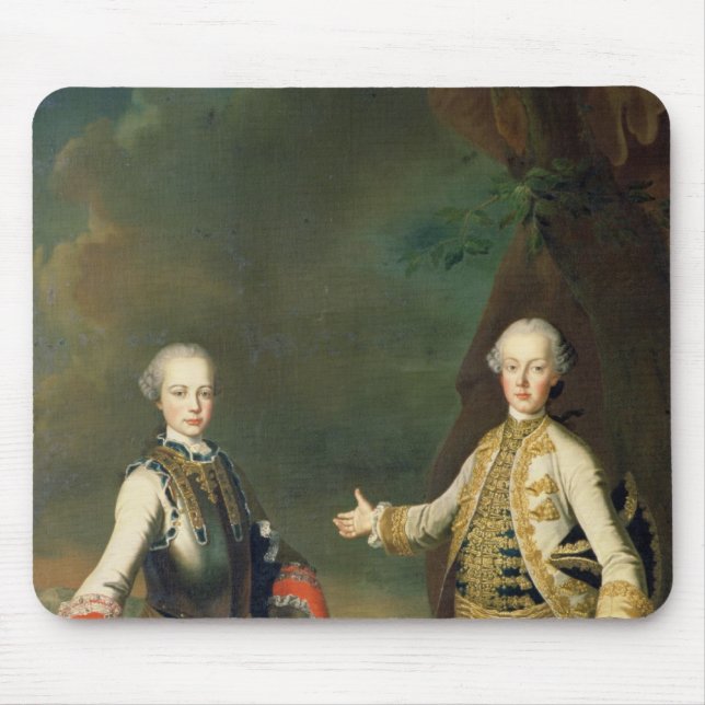 Joseph and Leopold, sons of Francis I and Maria Mouse Pad (Front)