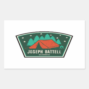 Joseph Battell Wilderness Vermont Camping Rectangular Sticker