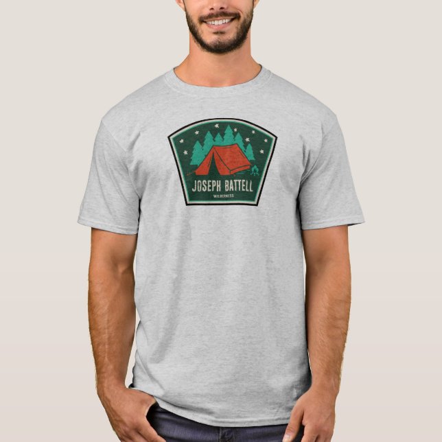 Joseph Battell Wilderness Vermont Camping T-Shirt (Front)