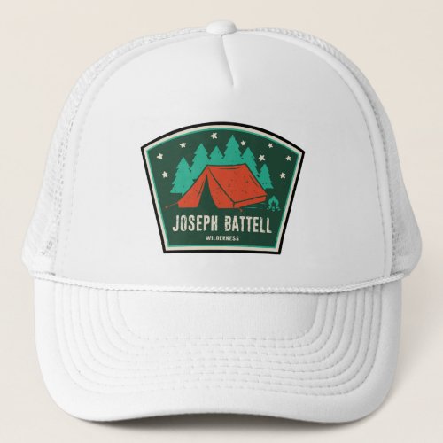 Joseph Battell Wilderness Vermont Camping Trucker Hat