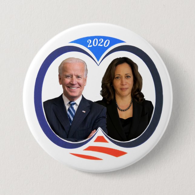 Joseph Biden & Kamala Harris 2020 Button (Front)