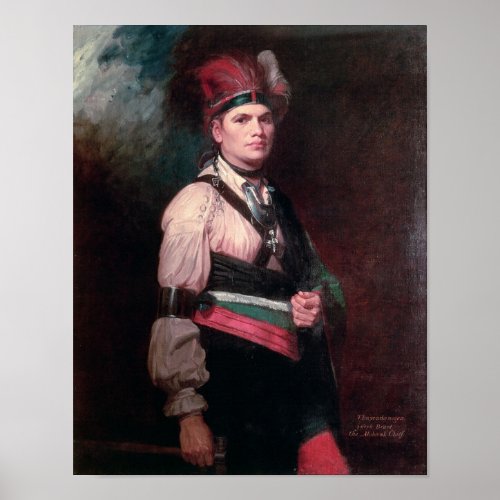 Joseph Brant Chief of the Mohawks 1742_1807 Poster
