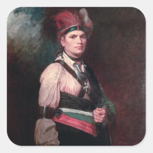 Joseph Brant Chief of the Mohawks 1742_1807 Square Sticker