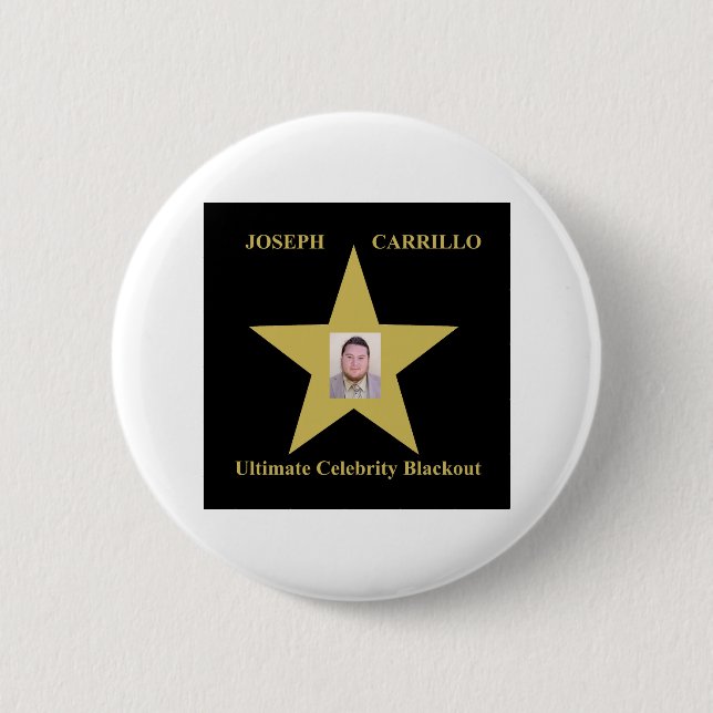 Joseph Carrillo - Ultimate Celebrity Blackout Button (Front)