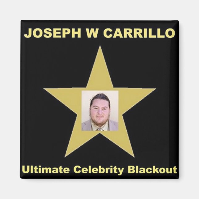 Joseph Carrillo - Ultimate Celebrity Blackout Magnet (Front)