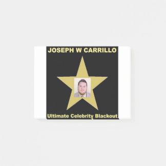 Joseph Carrillo - Ultimate Celebrity Blackout Post-it Notes