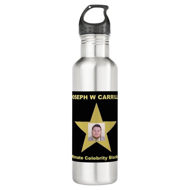 Joseph Carrillo - Ultimate Celebrity Blackout Stainless Steel Water Bottle (Front)