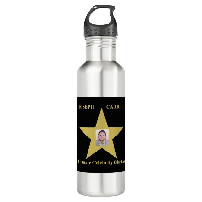 Joseph Carrillo - Ultimate Celebrity Blackout Stainless Steel Water Bottle (Front)