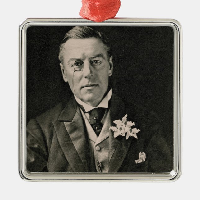Joseph Chamberlain Metal Ornament (Front)