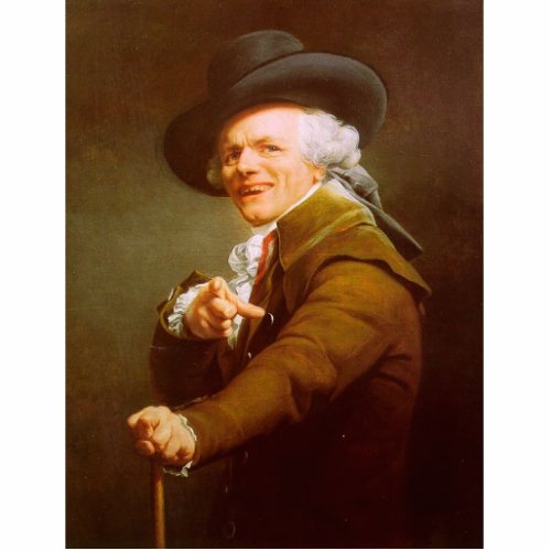 Joseph Ducreux Self Portrait Cutout
