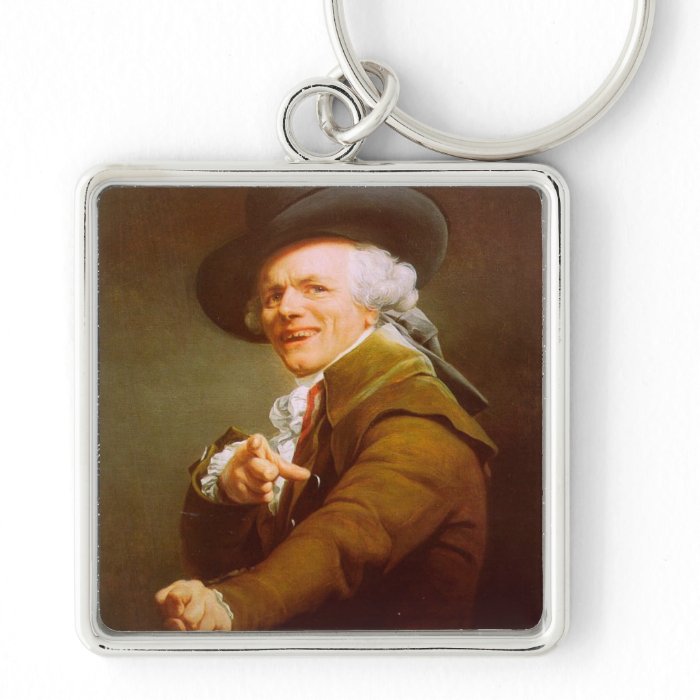 Joseph Ducreux Self Portrait Keychains