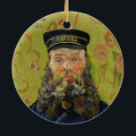 Joseph-Étienne Roulin (by Vincent van Gogh) Ceramic Ornament<br><div class="desc">This design features an image of a painting by Vincent van Gogh that shows Joseph Étienne-Roulin, who was a postman at the Arles train station in the South of France, whom the artist met when he rented a room above the nearby Café de la Gare. Both men shared similar political...</div>