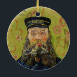 Joseph-Étienne Roulin (by Vincent van Gogh) Ceramic Ornament<br><div class="desc">This design features an image of a painting by Vincent van Gogh that shows Joseph Étienne-Roulin, who was a postman at the Arles train station in the South of France, whom the artist met when he rented a room above the nearby Café de la Gare. Both men shared similar political...</div>
