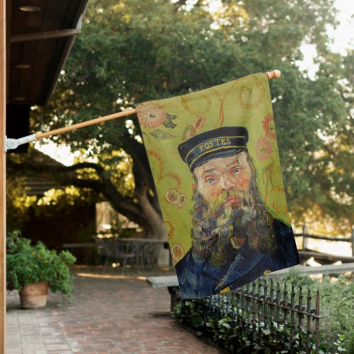 Joseph_tienne Roulin by Vincent van Gogh House Flag