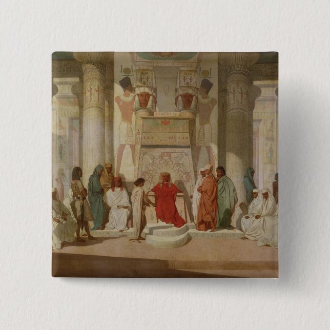 Joseph Explaining Pharaoh's Dreams Pinback Button (Front)