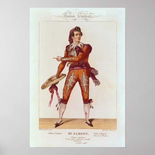 Joseph Isidore Samson  in the role of Figaro Poster