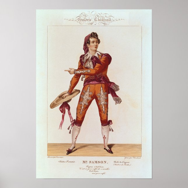 Joseph Isidore Samson  in the role of Figaro Poster (Front)