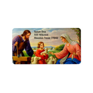 Joseph, Jesus, & Mary Label