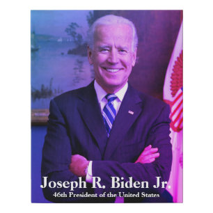 Joseph Joe Biden - 46th President of United States Faux Canvas Print
