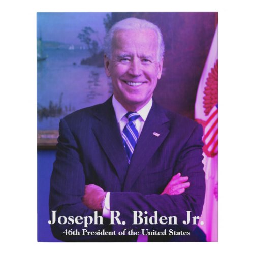 Joseph Joe Biden _ 46th President of United States Faux Canvas Print