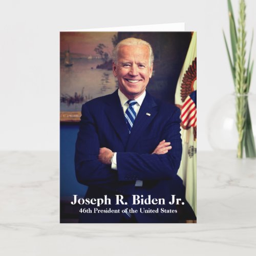 Joseph Joe Biden 46th President of USA Holiday Card