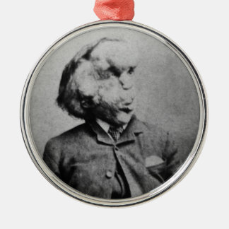 Joseph "John" Merrick The Elephant Man from 1889 Metal Ornament