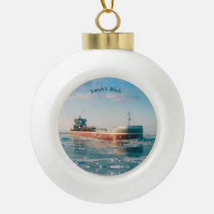 Joseph L. Block ball or snowflake ornament