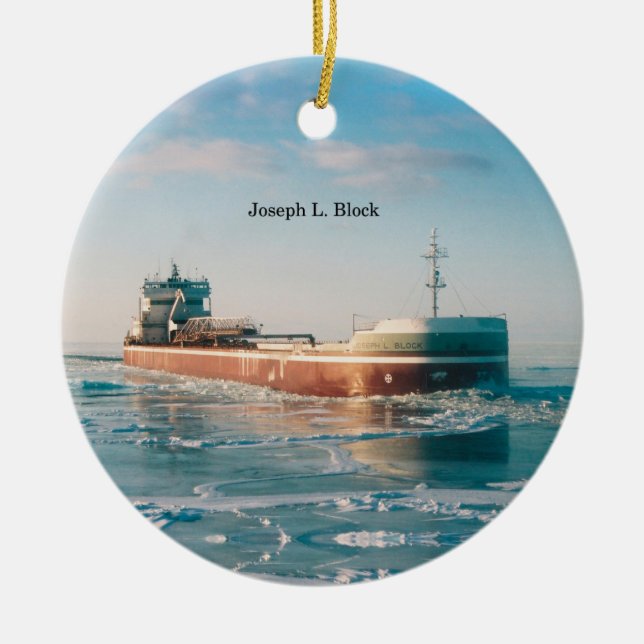 Joseph L. Block ornament (Front)