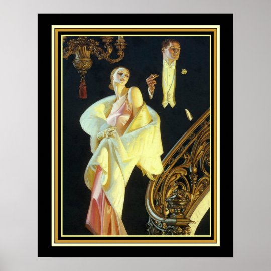 Joseph Leyendecker Art Deco Ad Print 16x20 | Zazzle.com