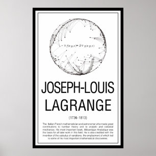 Joseph Louis Lagrange Poster