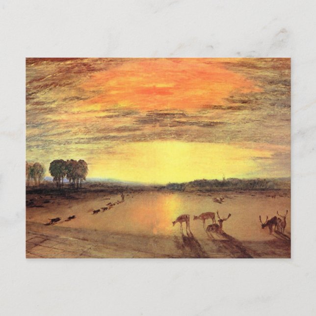 Joseph Mallord Turner - Petworth Park Postcard (Front)