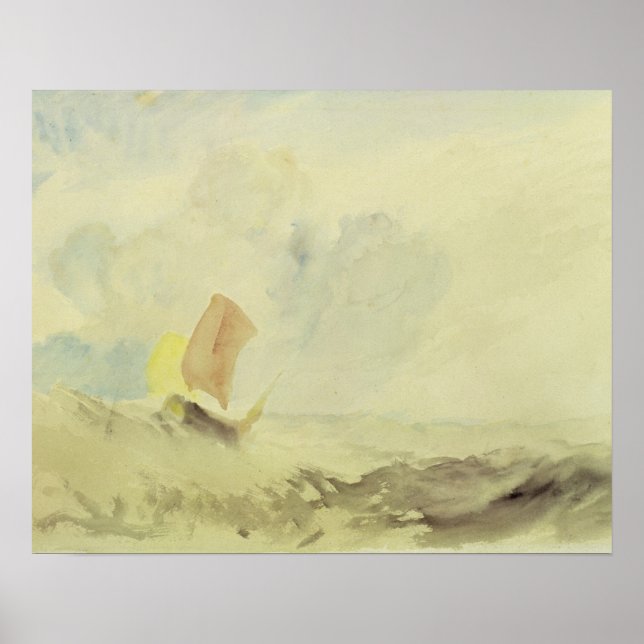 Joseph Mallord William Turner | A Sea Piece - A Ro Poster (Front)