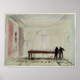 Joseph Mallord William Turner Billiard players a Poster